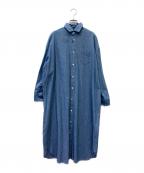 FRAMeWORKフレームワーク）の古着「シャツワンピース」｜ブルー
