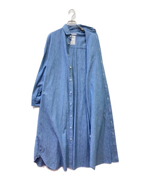 FRAMeWORK（フレームワーク）FRAMeWORK (フレームワーク) シャツワンピース ブルー サイズ:Freeの古着・服飾アイテム