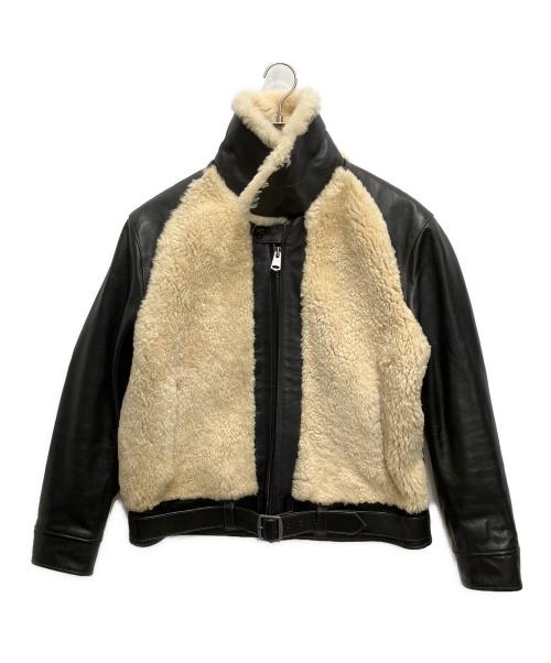 HOR.L.TOGS（ソノタブランド）HOR.L.TOGS (ソノタブランド) ホースハイドグリズリージャケット ブラウン サイズ:46の古着・服飾アイテム