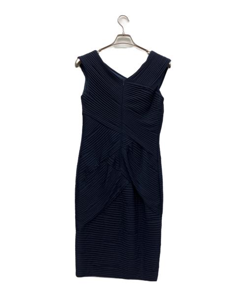 TADASHI SHOJI（タダシ ショージ）TADASHI SHOJI (タダシ ショージ) ノースリーブワンピース ネイビー サイズ:Sの古着・服飾アイテム