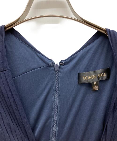 TADASHI SHOJI（タダシ ショージ）TADASHI SHOJI (タダシ ショージ) ノースリーブワンピース ネイビー サイズ:Sの古着・服飾アイテム