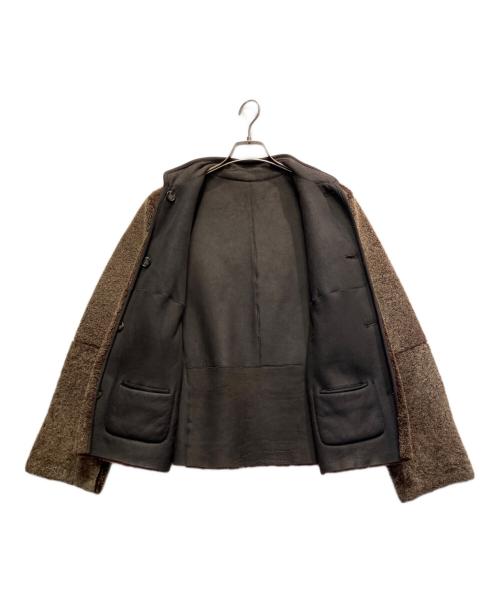 Max Mara WEEK END LINE（マックスマーラ ウイークエンドライン）Max Mara WEEK END LINE (マックスマーラ ウイークエンドライン) リバーシブルムートンジャケット ブラウン サイズ:42の古着・服飾アイテム