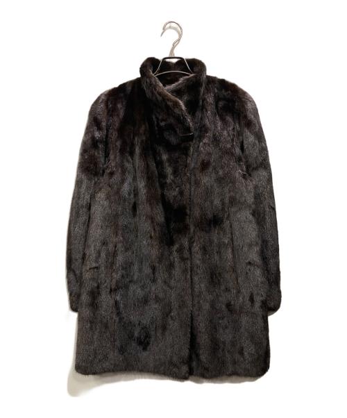 SAGA MINK（サガミンク）SAGA MINK (サガミンク) ミンクファーハーフコート ブラウン サイズ:Freeの古着・服飾アイテム