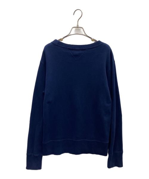BEAMS（ビームス）BEAMS (ビームス) LOOPWHEELER (ループウィラー) クルーネックスウェット カタカナ ネイビー サイズ:Lの古着・服飾アイテム