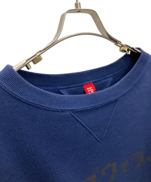 BEAMS（ビームス）BEAMS (ビームス) LOOPWHEELER (ループウィラー) クルーネックスウェット カタカナ ネイビー サイズ:Lの古着・服飾アイテム