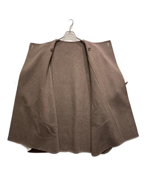 CLOCHE（クロシェ）CLOCHE (クロシェ) リバーシブルマントコート アイボリー サイズ:2の古着・服飾アイテム