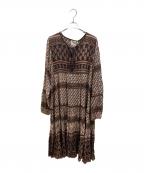 blue bohemeブルーボヘム）の古着「Printed Maxi Dress」｜ブラウン