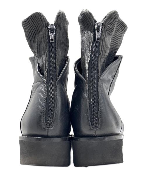 patrizia bonfanti（パトリシアボンファンティ）PATRIZIA BONFANTI (パトリシアボンファンティ) PLAIN PEOPLE (プレインピープル) ショートブーツ ブラック サイズ:表記なしの古着・服飾アイテム