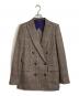 Sov.（ソブ）の古着「チェックダブルジャケット　テーラードジャケット」｜ブラウン