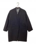 Nobleノーブル）の古着「MTRウールカシミヤミニマルVコート」｜ブラック