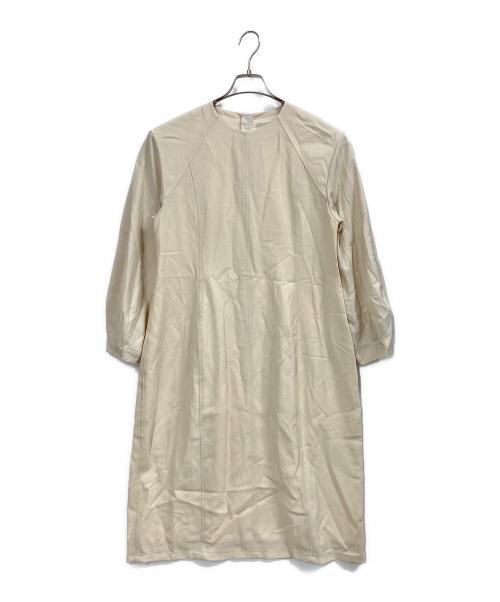 DEPAREILLE（デパリエ）DEPAREILLE (デパリエ) クルーネックウールワンピース アイボリー サイズ:38の古着・服飾アイテム