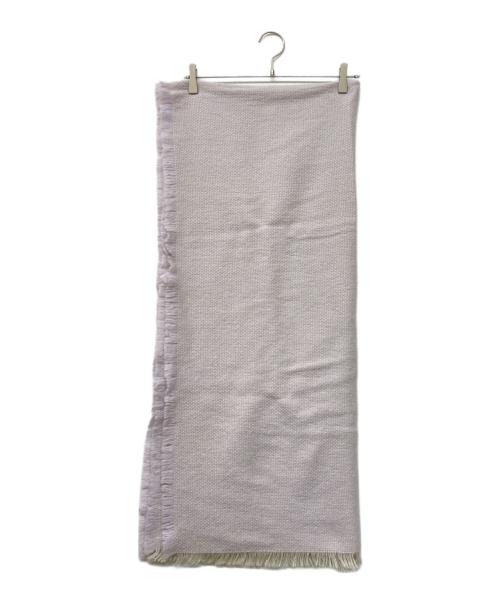 ASAUCE MELER（アソースメレ）ASAUCE MELER (アソースメレ) モヘア混大判ストール パープルの古着・服飾アイテム