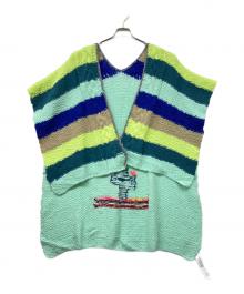 Juana de Arco（ホォアナ デ アルコ）の古着「ニットポンチョ」｜グリーン