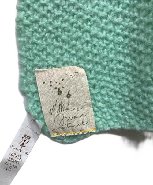 Juana de Arco（ホォアナ デ アルコ）Juana de Arco (ホォアナ デ アルコ) ニットポンチョ グリーン サイズ:FREEの古着・服飾アイテム