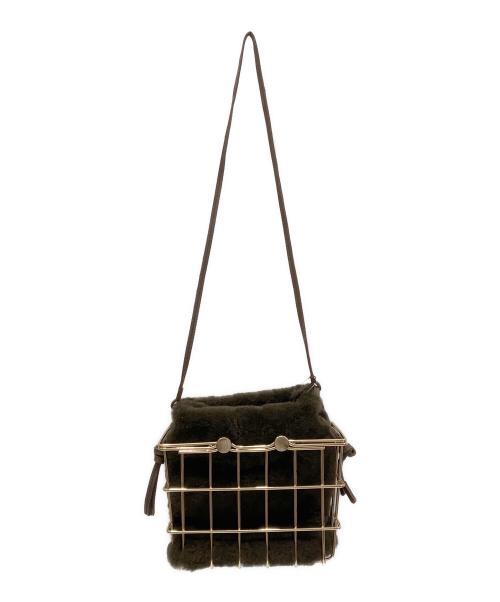 ZANCHETTI（ザンケッティー）ZANCHETTI (ザンケッティー) MARKET BAG　エコファーショルダーバッグ ブラウンの古着・服飾アイテム