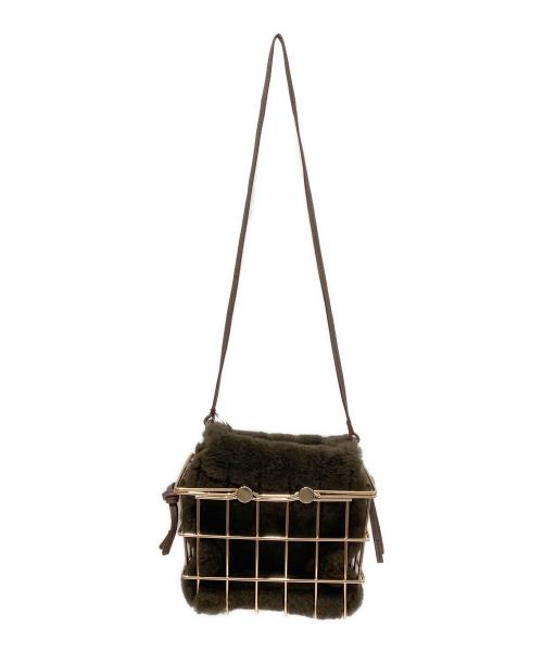 ZANCHETTI（ザンケッティー）ZANCHETTI (ザンケッティー) MARKET BAG　エコファーショルダーバッグ ブラウンの古着・服飾アイテム
