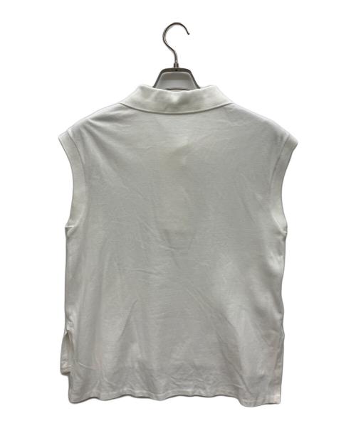 FRED PERRY（フレッドペリー）FRED PERRY (フレッドペリー) MARGARET HOWELL (マーガレットハウエル) ノースリーブポロシャツ ホワイト サイズ:10の古着・服飾アイテム