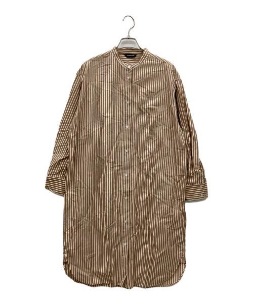 ourhome（アワホーム）ourhome (アワホーム) LEE別注 播州織のベーシックシャツ ブラウン サイズ:Fの古着・服飾アイテム