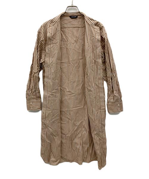 ourhome（アワホーム）ourhome (アワホーム) LEE別注 播州織のベーシックシャツ ブラウン サイズ:Fの古着・服飾アイテム