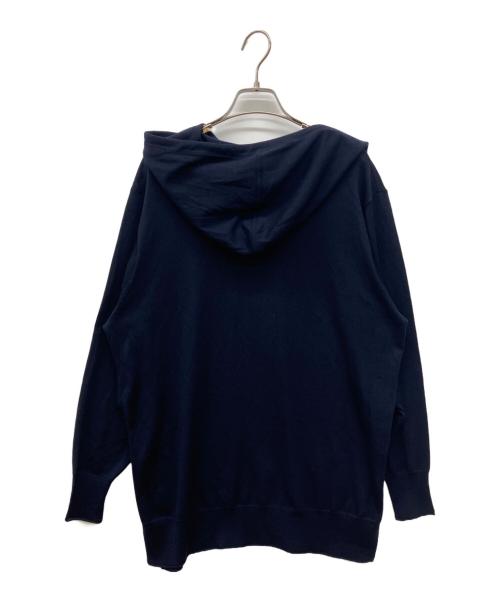 theory（セオリー）theory (セオリー) ニットパーカー　プルオーバーフーディー ネイビー サイズ:Ｓの古着・服飾アイテム