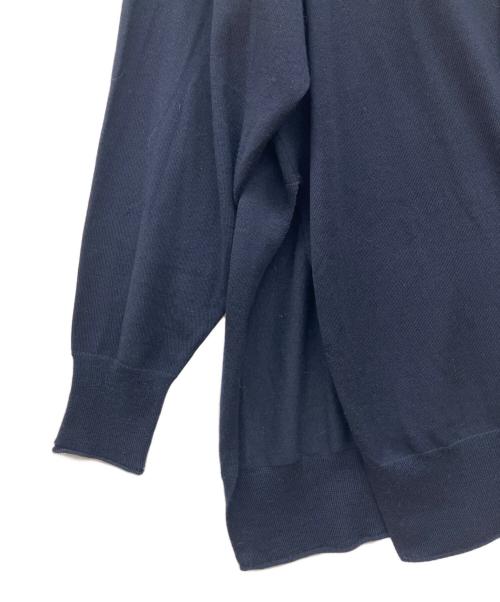 theory（セオリー）theory (セオリー) ニットパーカー　プルオーバーフーディー ネイビー サイズ:Ｓの古着・服飾アイテム