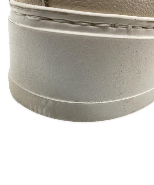 luca grossi（ルカグロッシ）luca grossi (ルカグロッシ) ラインテープ厚底レザースニーカー ベージュ サイズ:37の古着・服飾アイテム