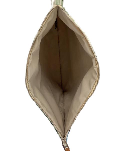 HERMES（エルメス）HERMES (エルメス) フラットポーチGM　EQUATEUR ホワイトの古着・服飾アイテム