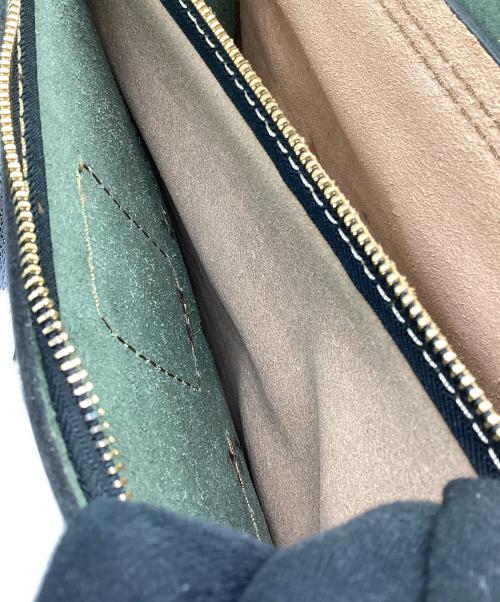 Herz（ヘルツ）Herz (ヘルツ) 総かぶせ・横型2WAYビジネスバッグ(L) グリーンの古着・服飾アイテム