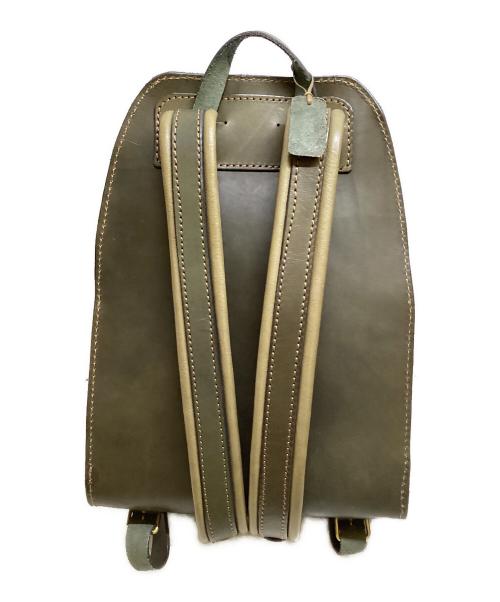 Herz（ヘルツ）Herz (ヘルツ) Wファスナー・ロケットリュック グリーンの古着・服飾アイテム