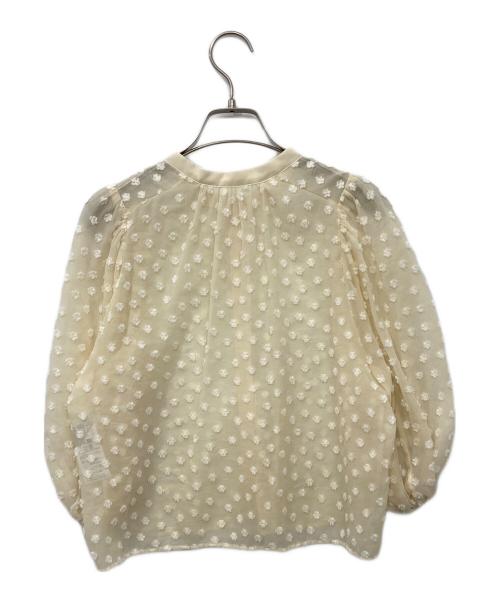 IENA（イエナ）IENA (イエナ) Mi * Trefle シアーギャザーブラウス アイボリー サイズ:記載なしの古着・服飾アイテム