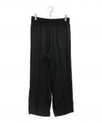 MUSE de Deuxieme Classeミューズ ドゥーズィエム クラス）の古着「SILK SATIN EASY パンツ」｜ブラック