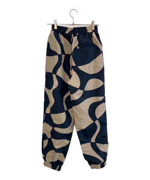 by Parra（バイパラ）By Parra (バイパラ) Zoom Winds Track Pants ネイビー×ベージュ サイズ:Sの古着・服飾アイテム