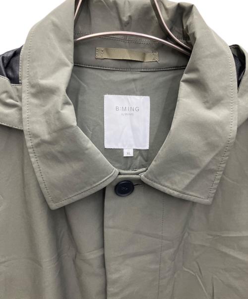 B:MING by BEAMS（ビーミングバイビームス）B:MING by BEAMS (ビーミングバイビームス) 3レイヤーフードステンカラーコート オリーブ サイズ:SIZEXLの古着・服飾アイテム