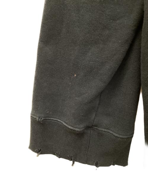 UNDERCOVER（アンダーカバー）UNDERCOVER (アンダーカバー) クラッシュ加工プリントスウェット ブラック サイズ:3の古着・服飾アイテム