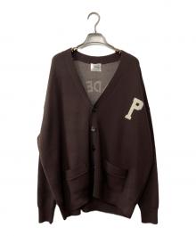 ST.JOHN 3rd club×FRAMeWORK（セントジョンズサードクラブ×フレームワーク）の古着「PHILADELPHIA Vネックニットカーディガン」｜ブラウン