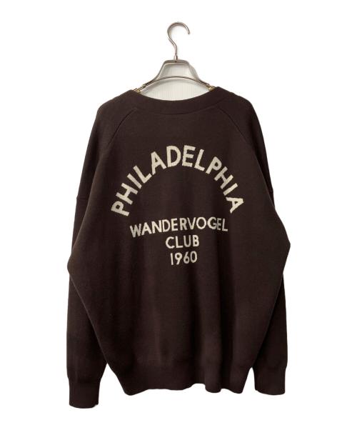 ST.JOHN 3rd club（セントジョンズサードクラブ）ST.JOHN 3rd club (セントジョンズサードクラブ) FRAMeWORK (フレームワーク) PHILADELPHIA Vネックニットカーディガン ブラウン サイズ:FREEの古着・服飾アイテム