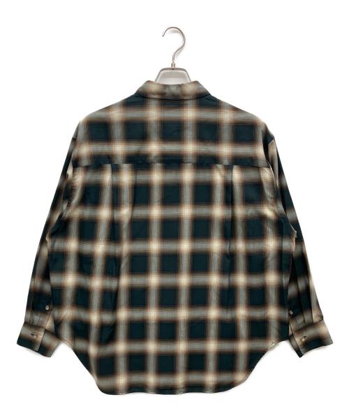 Spick and Span（スピック＆スパン）Spick and Span (スピック＆スパン) TRツイルチェックルーズシャツ オリーブ サイズ:F 未使用品の古着・服飾アイテム