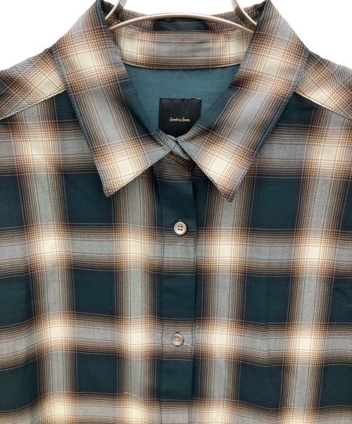 Spick and Span（スピック＆スパン）Spick and Span (スピック＆スパン) TRツイルチェックルーズシャツ オリーブ サイズ:F 未使用品の古着・服飾アイテム