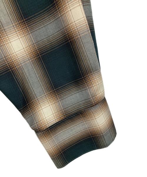 Spick and Span（スピック＆スパン）Spick and Span (スピック＆スパン) TRツイルチェックルーズシャツ オリーブ サイズ:F 未使用品の古着・服飾アイテム