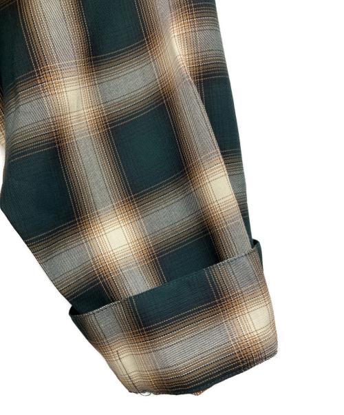 Spick and Span（スピック＆スパン）Spick and Span (スピック＆スパン) TRツイルチェックルーズシャツ オリーブ サイズ:F 未使用品の古着・服飾アイテム