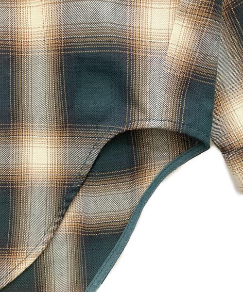 Spick and Span（スピック＆スパン）Spick and Span (スピック＆スパン) TRツイルチェックルーズシャツ オリーブ サイズ:F 未使用品の古着・服飾アイテム