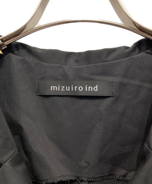 mizuiro-ind（ミズイロインド）mizuiro-ind (ミズイロインド) スタンドカラーストレートワンピース ブラック サイズ:Freeの古着・服飾アイテム
