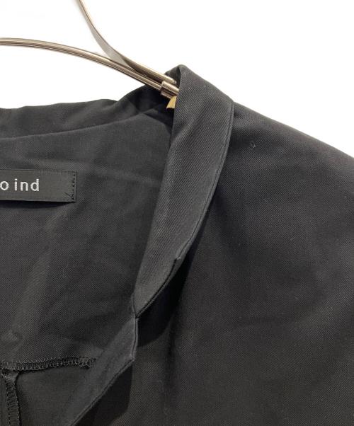 mizuiro-ind（ミズイロインド）mizuiro-ind (ミズイロインド) スタンドカラーストレートワンピース ブラック サイズ:Freeの古着・服飾アイテム