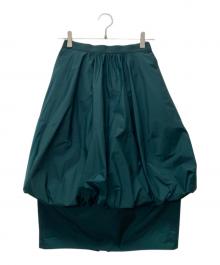 ENFOLD（エンフォルド）の古着「LAYERED BALLOON SKIRT」｜グリーン