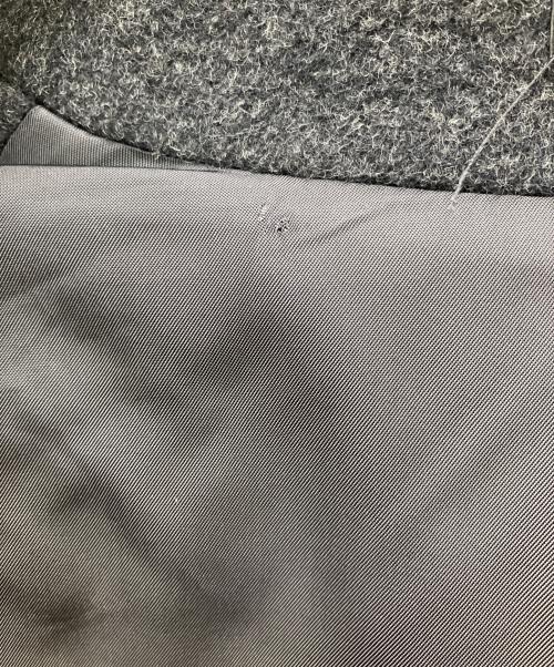 yohji yamamoto+noir（ヨウジヤマモトプリュスノアール）yohji yamamoto+noir (ヨウジヤマモトプリュスノアール) ウールロングコート グレー サイズ:3の古着・服飾アイテム