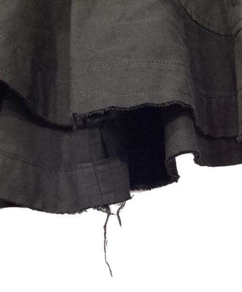 JUNYA WATANABE COMME des GARCONS（(ジュンヤワタナベ コムデギャルソン）JUNYA WATANABE COMME des GARCONS ((ジュンヤワタナベ コムデギャルソン) 切替スカート/カットオフデザインスカート ブラック サイズ:Mの古着・服飾アイテム
