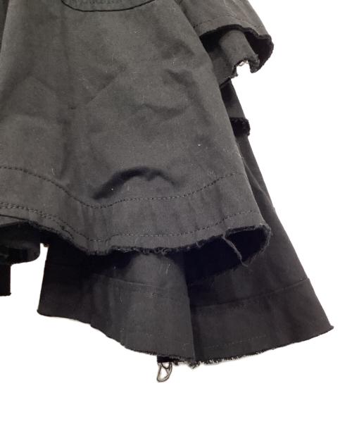 JUNYA WATANABE COMME des GARCONS（(ジュンヤワタナベ コムデギャルソン）JUNYA WATANABE COMME des GARCONS ((ジュンヤワタナベ コムデギャルソン) 切替スカート/カットオフデザインスカート ブラック サイズ:Mの古着・服飾アイテム