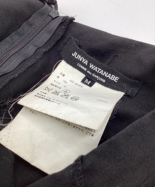 JUNYA WATANABE COMME des GARCONS（(ジュンヤワタナベ コムデギャルソン）JUNYA WATANABE COMME des GARCONS ((ジュンヤワタナベ コムデギャルソン) 切替スカート/カットオフデザインスカート ブラック サイズ:Mの古着・服飾アイテム