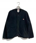 DANTONダントン）の古着「フリースノーカラージャケット JD-8911」｜ブラック