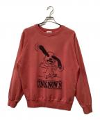 TAPPEI×shutter tokyoタッペイ×）の古着「別注UNKNOWN SWEAT SHIRTS」｜レッド